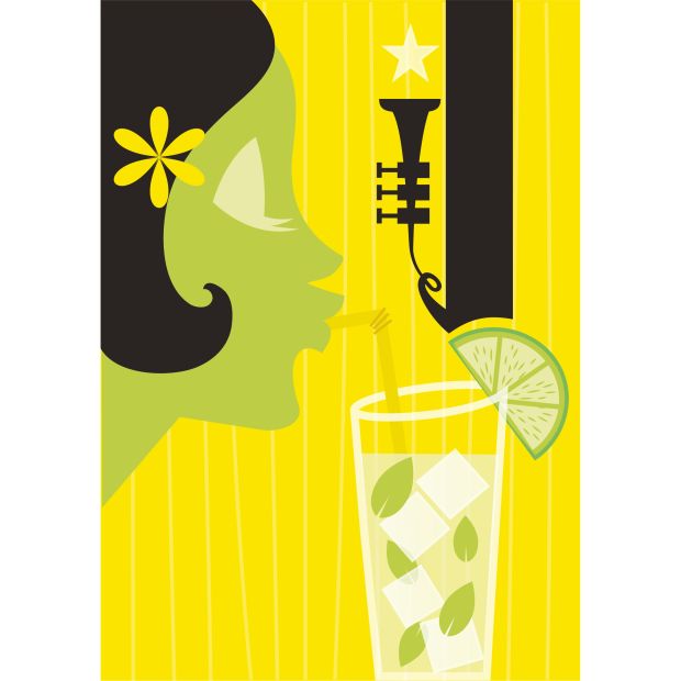 Cocktail Girl – Vector illustration